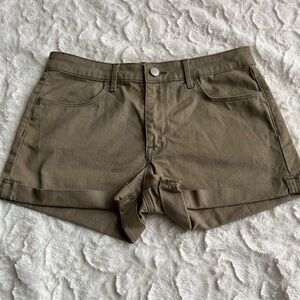 HM Khaki Shorts Women’s size 6 Olive Stretch